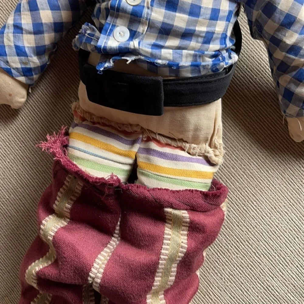 Antique and Vintage Raggety Ann and Raggety Andy dolls.